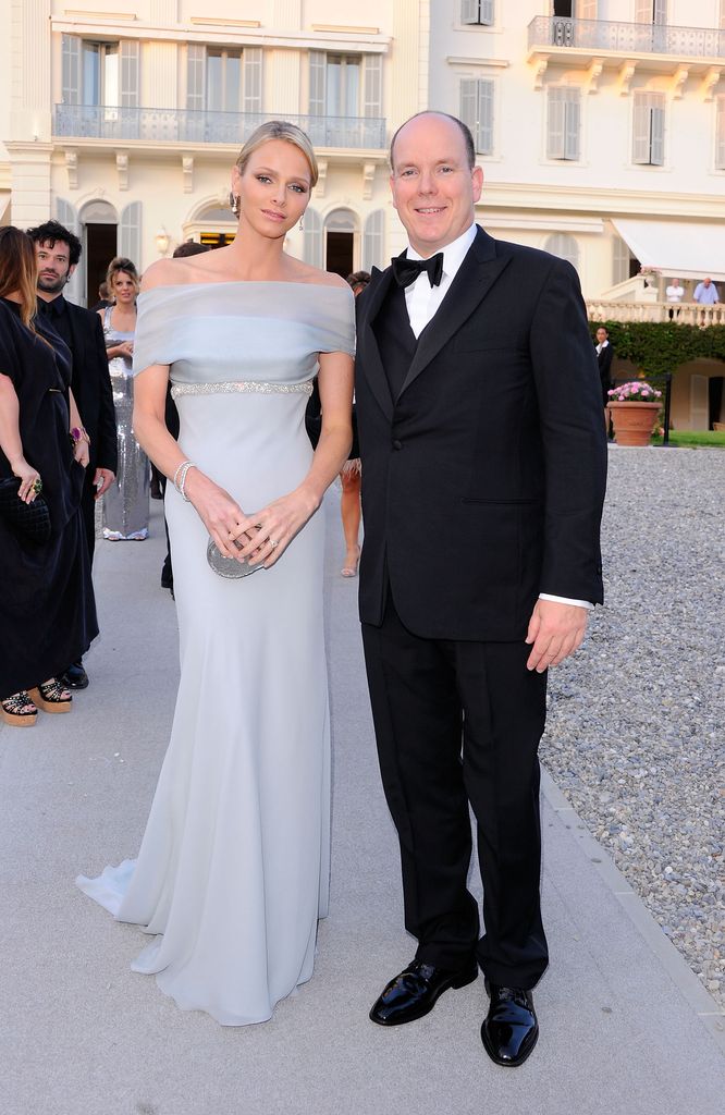 Princess Charlene and Prince Albert at a Cannes gala in 2011