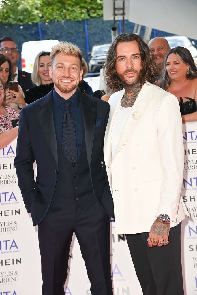 Sam Thompson and Pete Wicks attend the National Television Awards at the O2 Arena on September 11, 2024 in London United Kingdom. (Photo by Dave Hogan/Hogan Media/Shutterstock)
