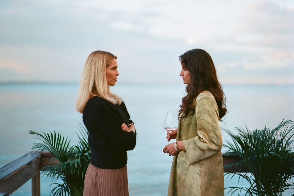 Marie Bach Hansen as Cecile Mike Vinter-Jensen and Danica Curcic as Katarina Hoffmann in Secrets We Keep
