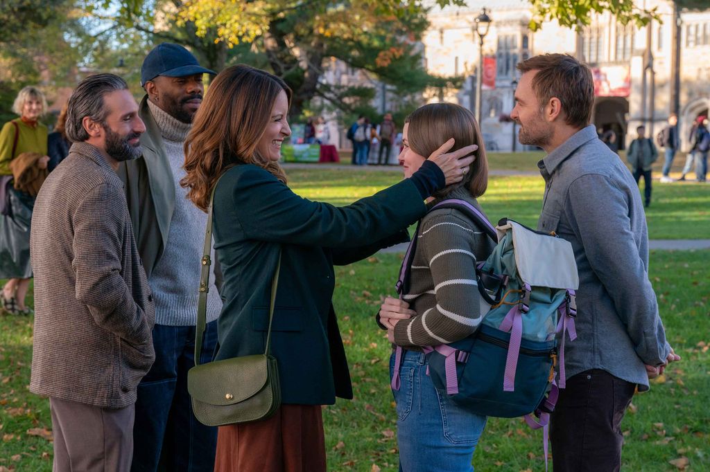 Tina Fey and cast in The Four Seasons