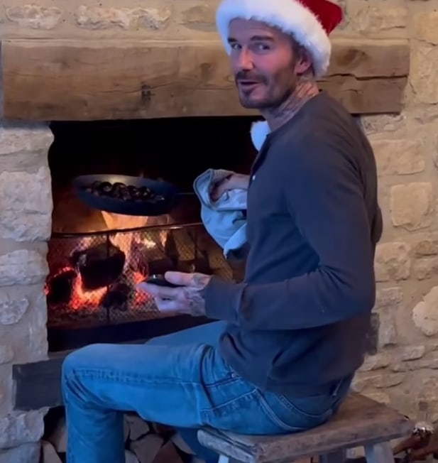 David loves roasting on an open fire