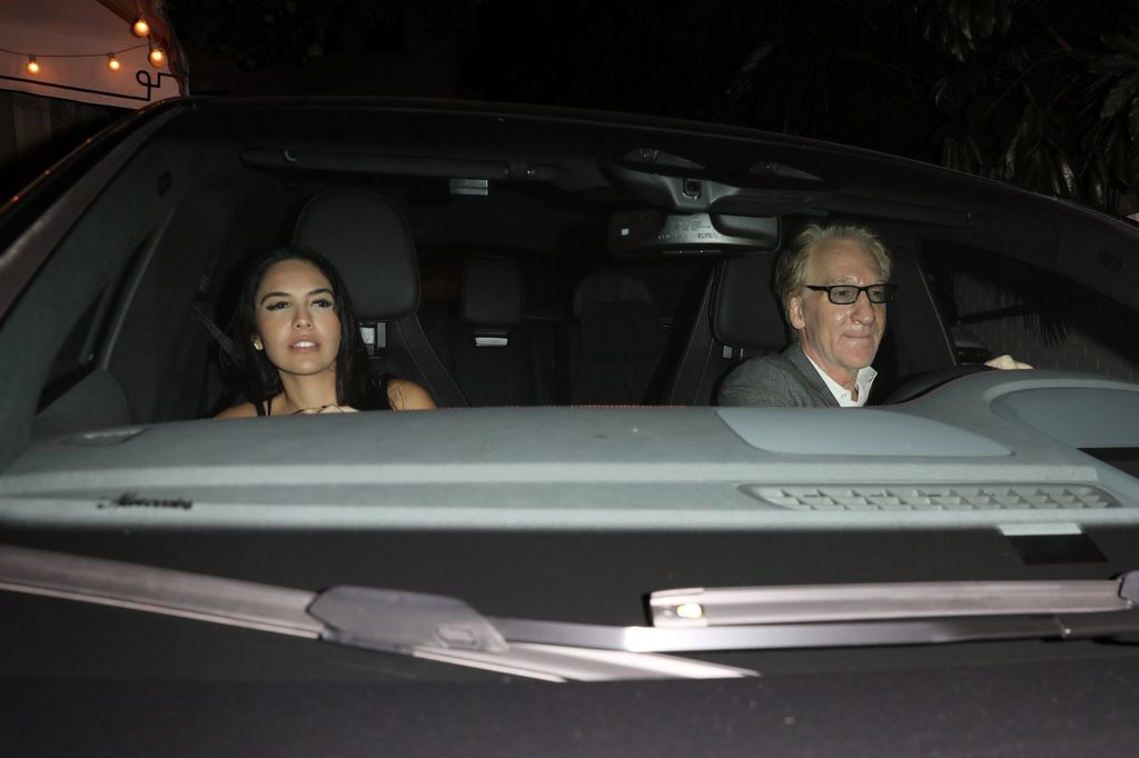 TV Host and Comedian Bill Maher, 68, and Pacino's girlfriend Noor Alfallah, 30, are seen leaving the Chateau Marmont Hotel together after enjoying a night out in Los Angeles.

