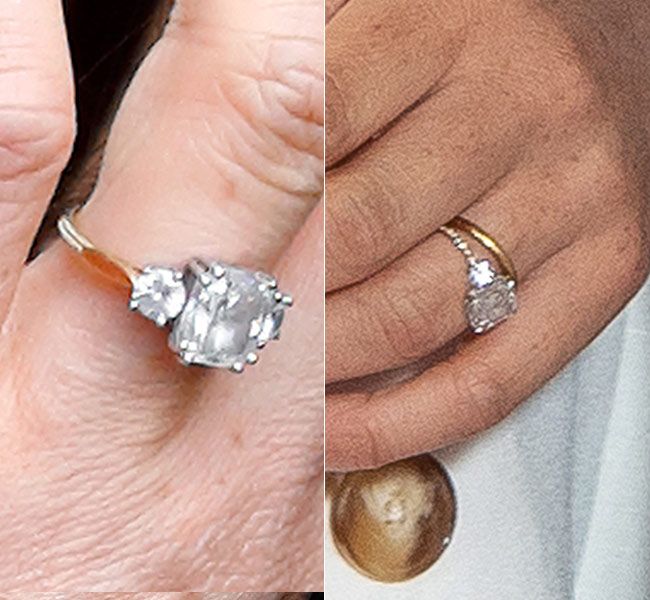 meghan markle engagement ring before after