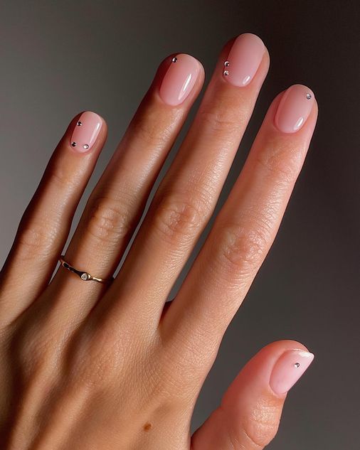 Bling Bb cream nails 