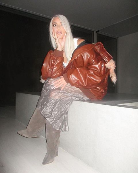 Kim Kardashian Prada Goatskin Jacket