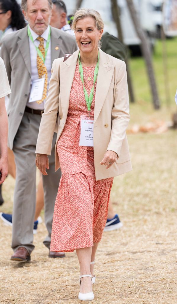 Sophie, Duquesa de Edimburgo, na qualidade de Presidente Honorária do LEAF (Linking Environment and Farming), visita o Groundswell Agricultural Festival Show na Lannock Manor Farm 