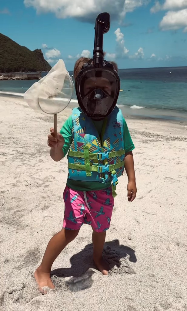 Photo shared by Joanna Gaines on Instagram August 2024 of a family vacation to St. Lucia with her husband Chip Gaines and their five kids