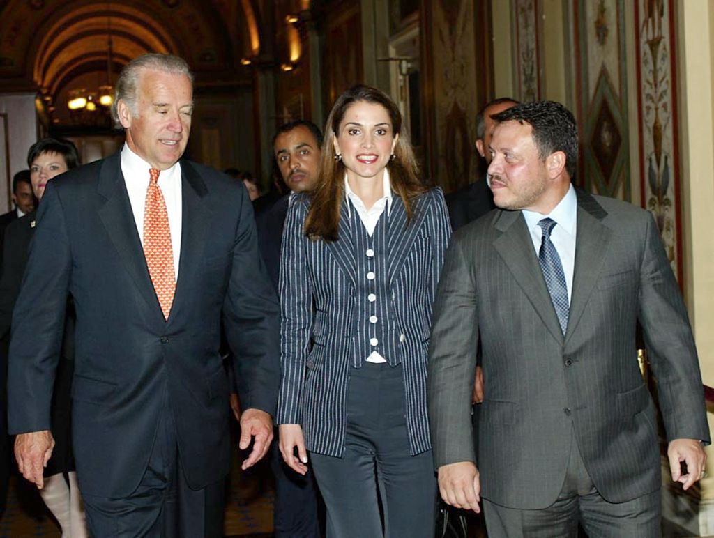 Biden hosts King Abdullah II of Jordan (R) and Queen Rania in 2022