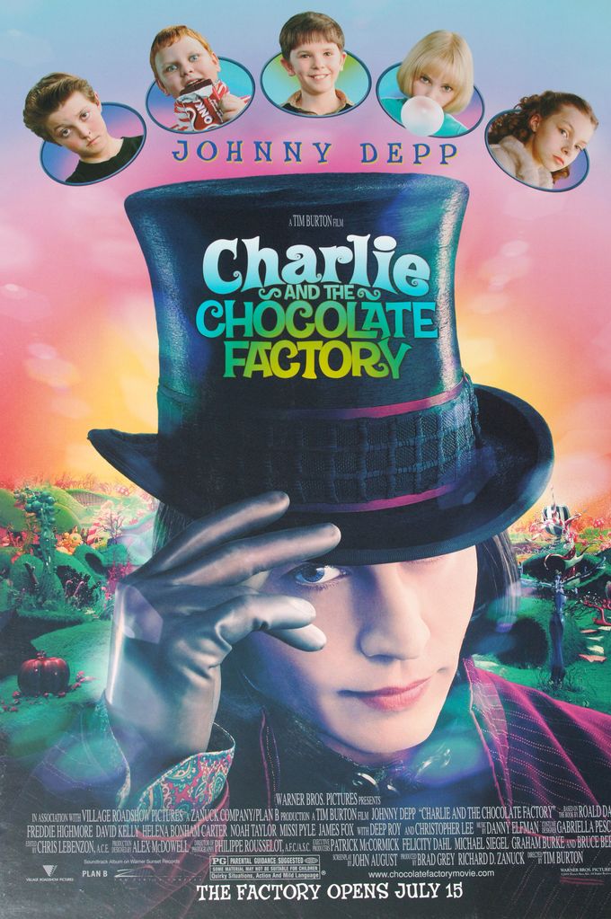 "Charlie and the Chocolate Factory" Poster at the Planet Hollywood in New York City, NY