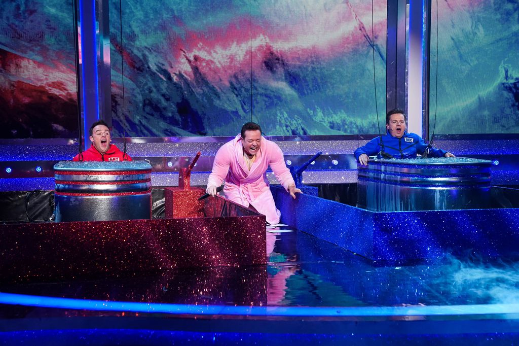 Ant & Dec in ice baths
