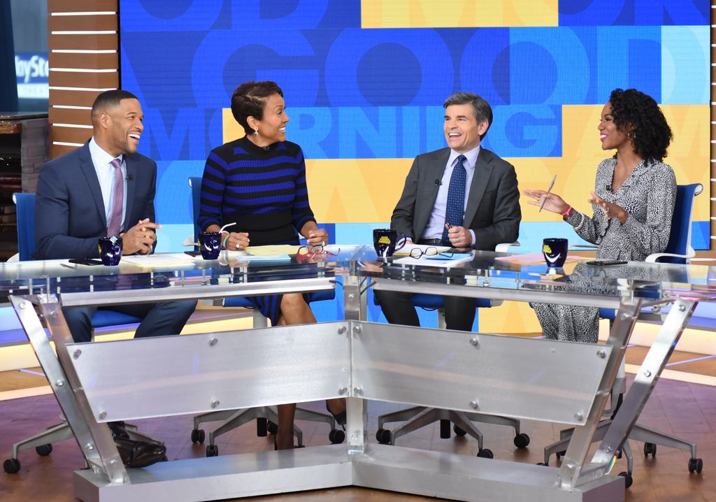 GOOD MORNING AMERICA - 2/11/19
Janai Norman on Walt Disney Television via Getty Images's "Good Morning America," Monday, February 11, 2018. "Good Morning America" airs Monday-Friday on Walt Disney Television via Getty Images.
MICHAEL STRAHAN, ROBIN ROBERTS, GEORGE STEPHANOPOULOS, JANAI NORMAN