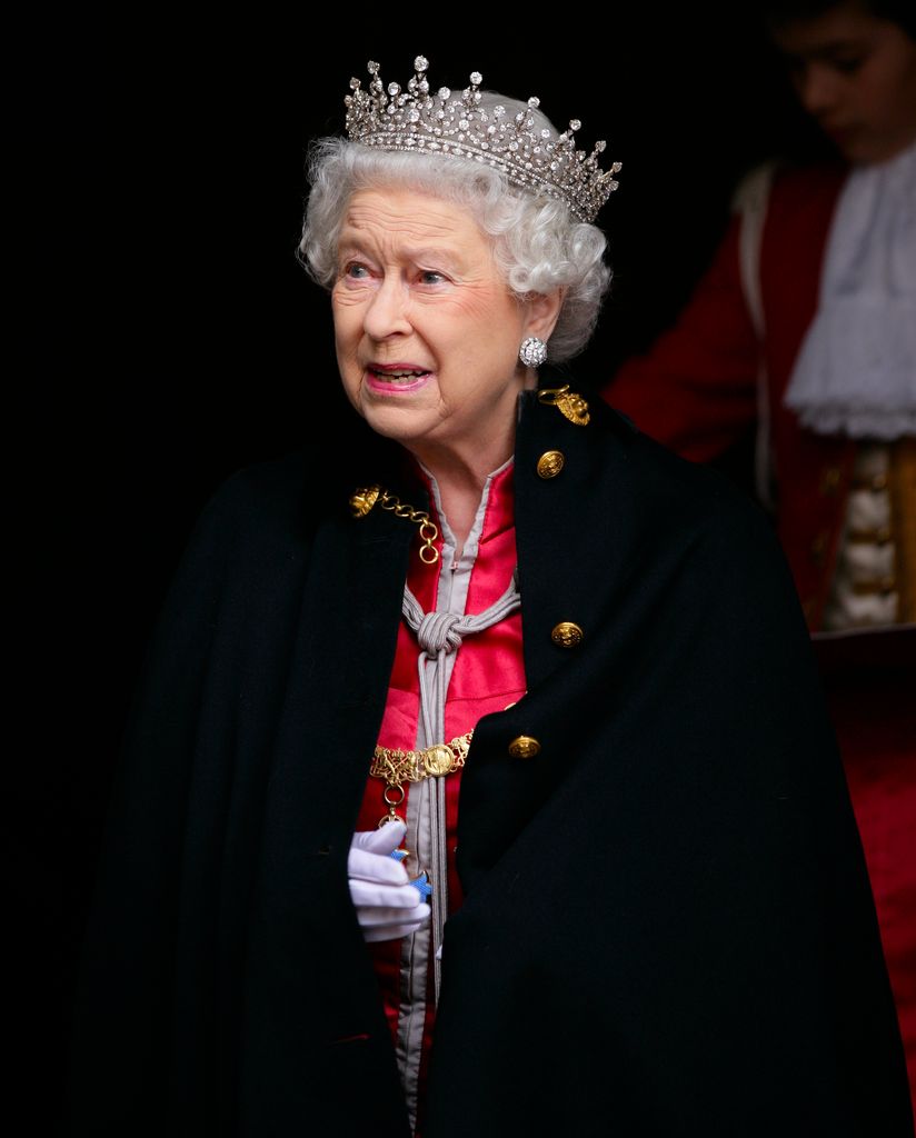 The Admiral's cloak became a recognisable element of the late monarch's wardrobe