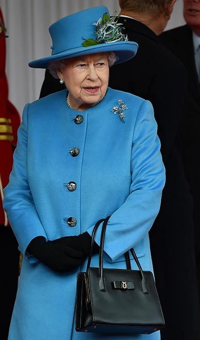 Queen bright blue coat 
