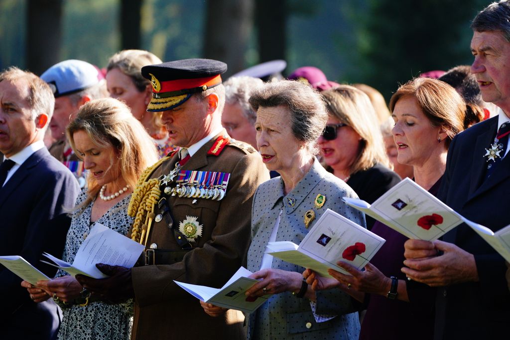 princess anne at service 