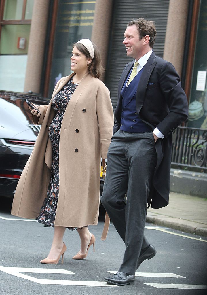 Princess Eugenie walking with Jack Brooksbank