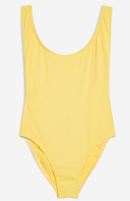 yellow swimsuit topshop