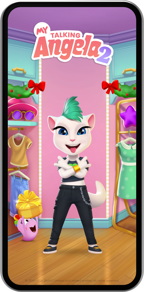 My Talking Angela wearing Wild Side 2021 outfit