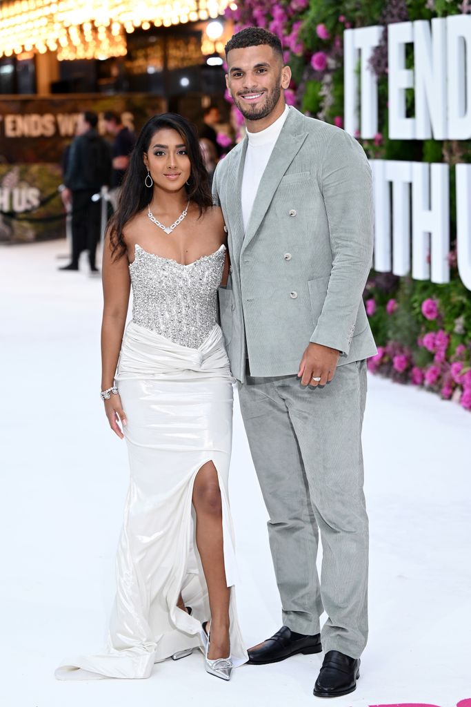 Sanam Harrinanan and Kai Fahan at a premiere