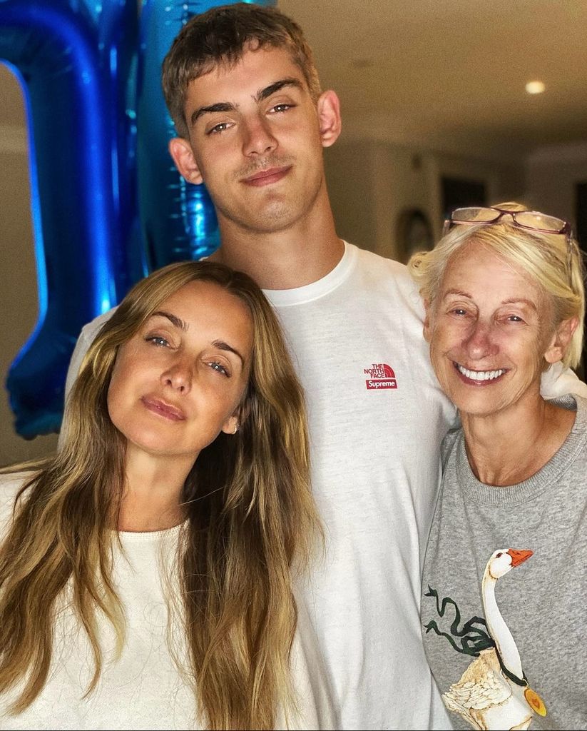 louise redknapp with mother and son 