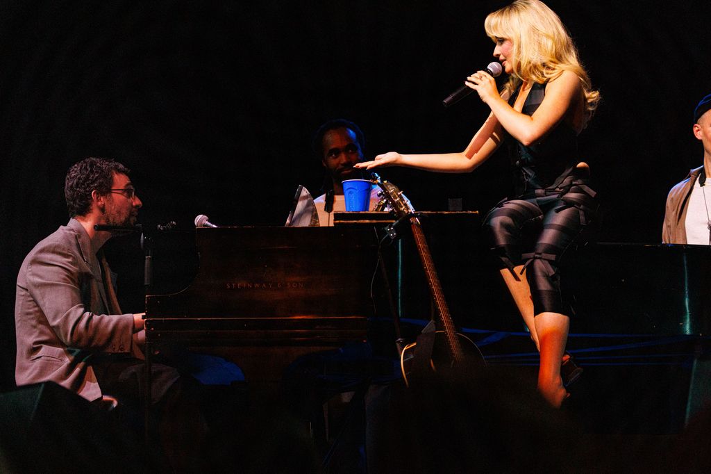 The festive ensemble was worn during the singer's performance at The Ally Coalition's 10th Annual Talent Show 