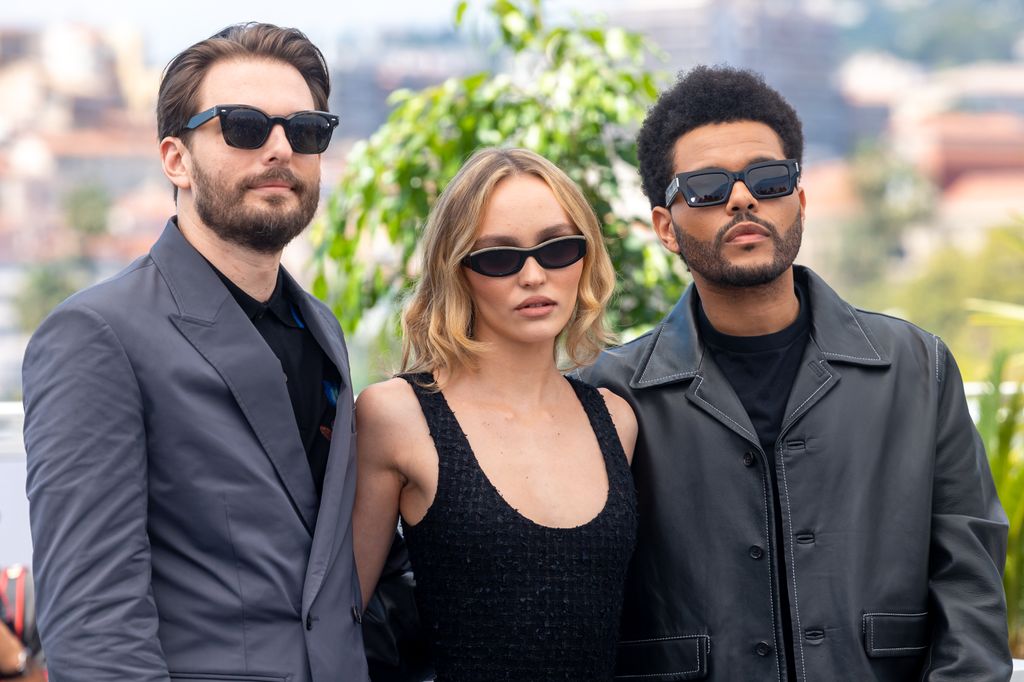 Sam Levinson, Lily-Rose Depp and Abel 'The Weeknd' Tesfaye attend at Cannes Film Festival