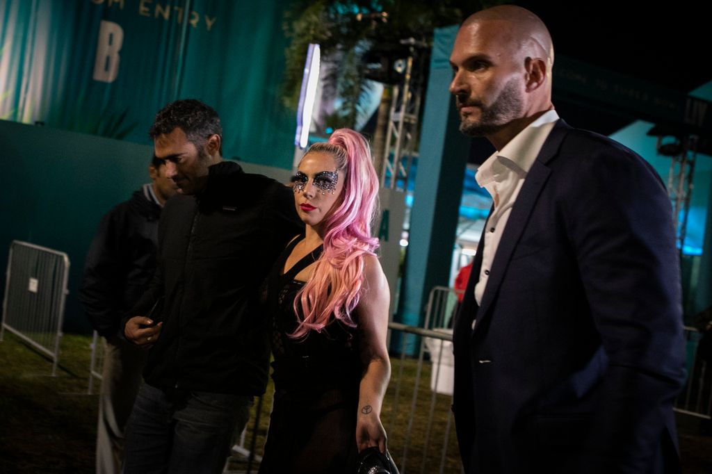US singer-songwriter Lady Gaga leaves after Super Bowl LIV between the Kansas City Chiefs and the San Francisco 49ers at Hard Rock Stadium in Miami Gardens, Florida, on February 2, 2020.