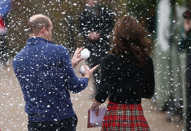 william and kate snow ball