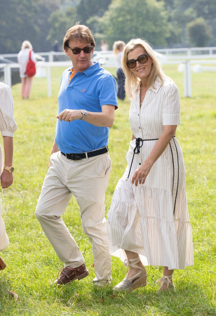 The royal was enjoying the sunshine on day three of the five-day equestrian festival