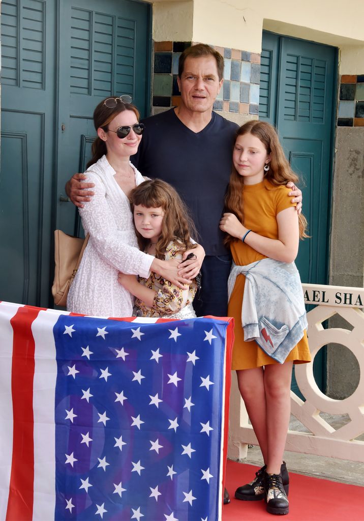 Michael Shannon, Kate Arrington et leurs deux filles 