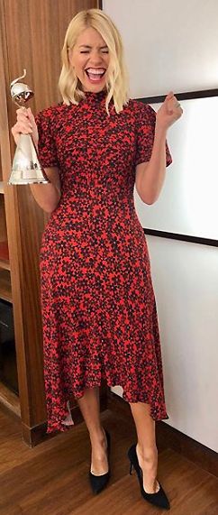 holly willoughby leopard print dress