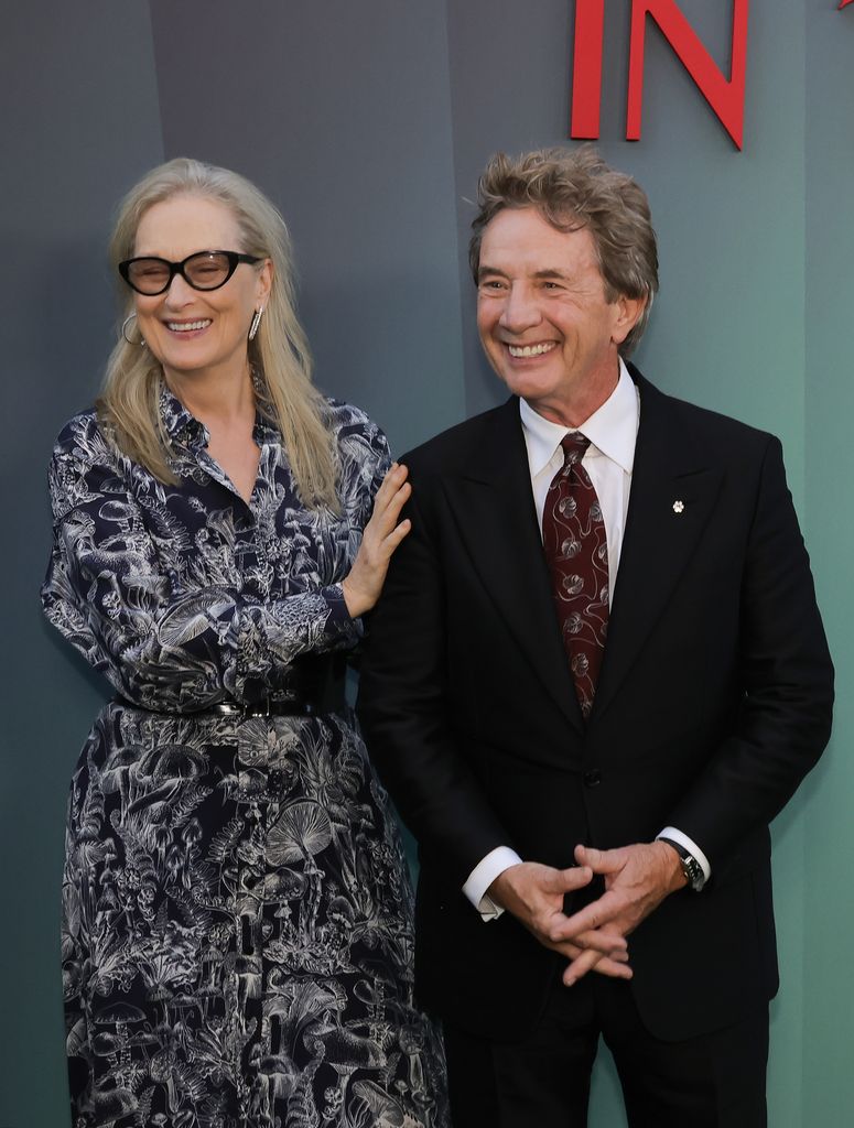 Meryl Streep and Martin Short attend the Season 4 premiere of Hulu's "Only Murders In The Building" at Paramount Studios on August 22, 2024 in Los Angeles, California