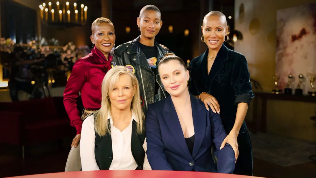 Kim Basinger and Ireland Baldwin (front row) on Red Table Talk