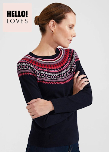 Hobbs Cashmere Fair Isle Jumper