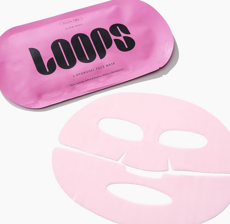 LOOPS DOUBLE TAKE Glow Hydrogel Face Mask loved by Hailey Bieber