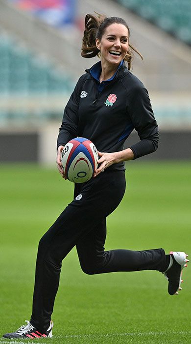 kate rugby training