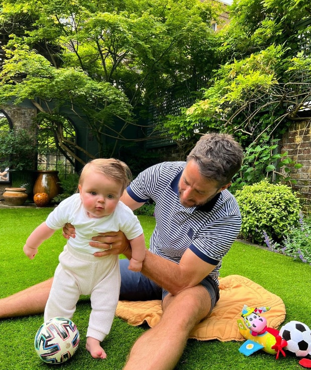 Jamie Redknapp mit seinem Sohn