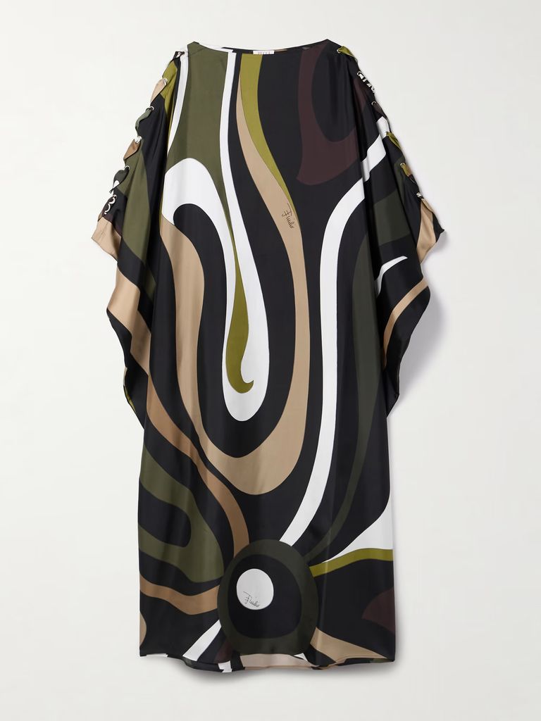 pucci kaftan in green