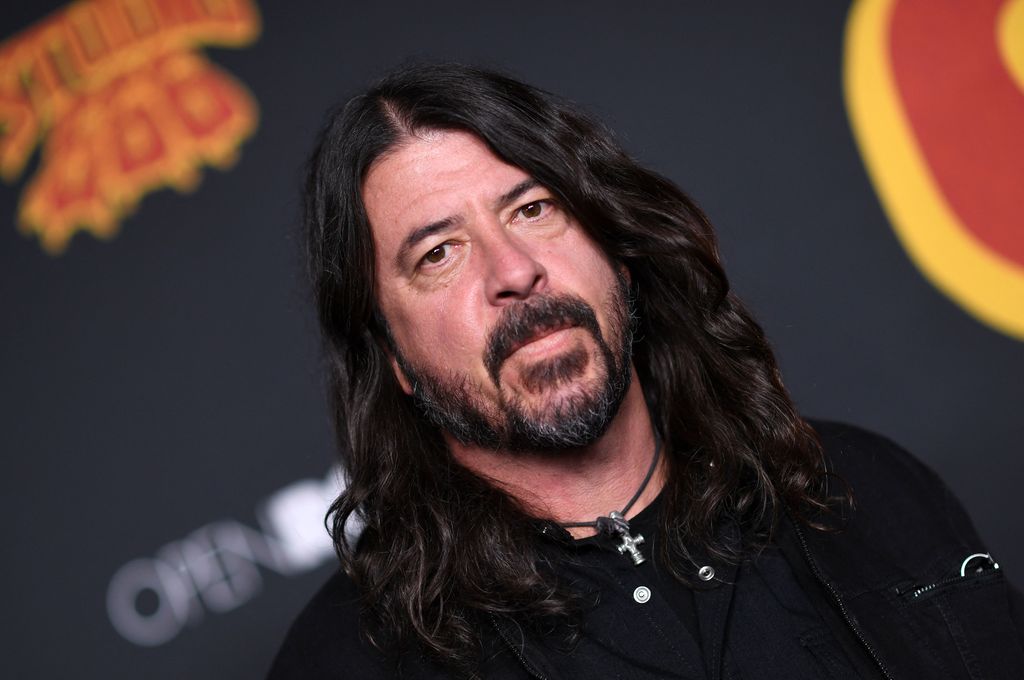 Dave Grohl attends the Open Road's premiere "Studio 666" at the TCL Chinese Theater in Hollywood, California, on February 16, 2022