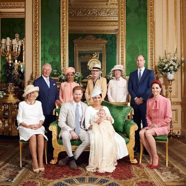 The royal family at Archie's Christening