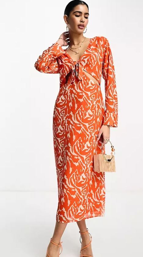 orange zebra print dress pretty lavish