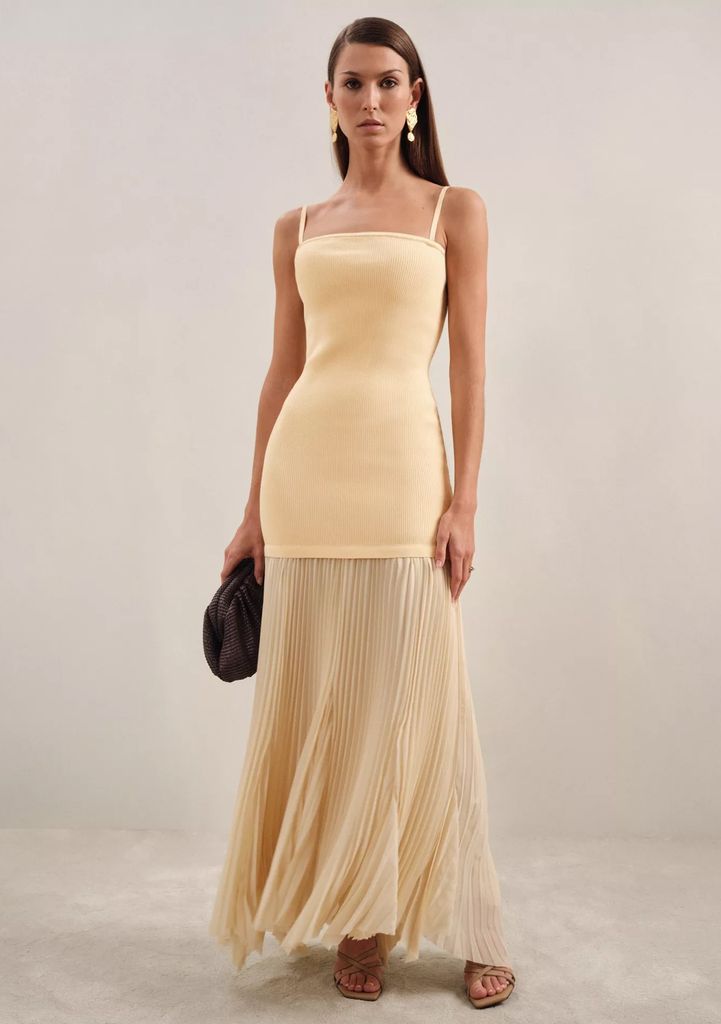 Reiss pleated skirt dress