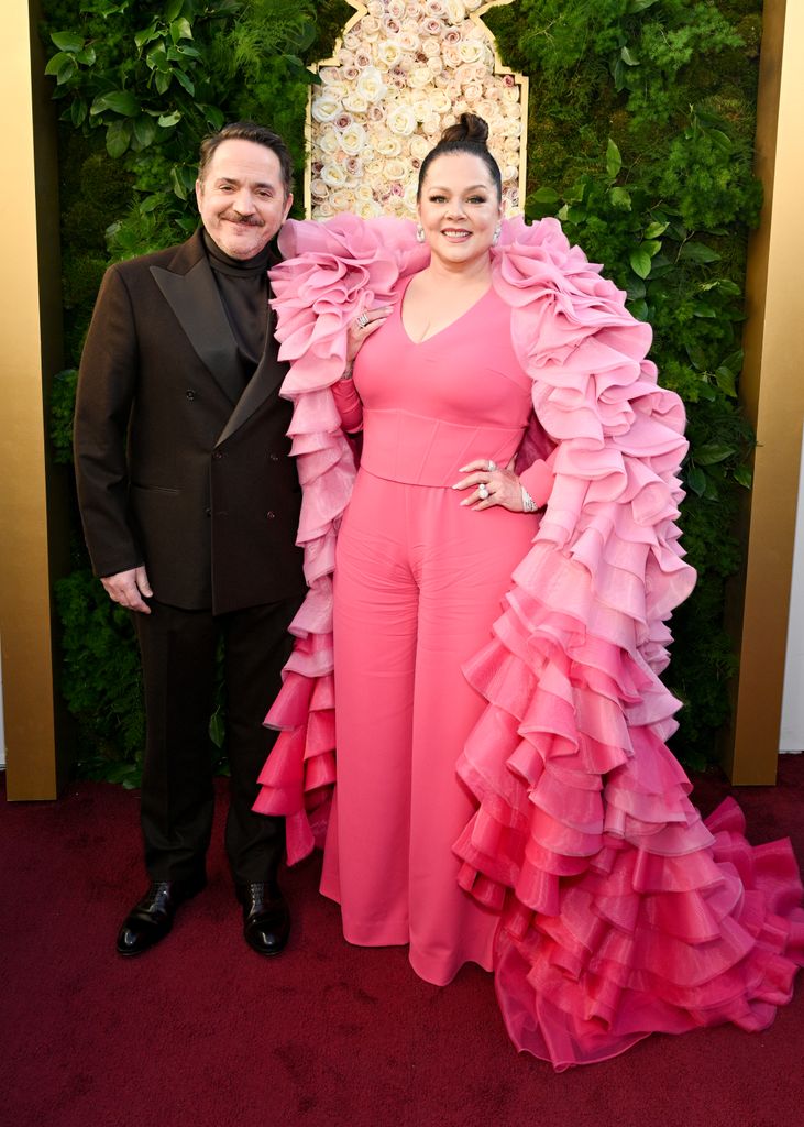 Ben Falcone, Melissa McCarthy during the 82nd Annual Golden Globes held at The Beverly Hilton on January 05, 2025 in Beverly Hills, California