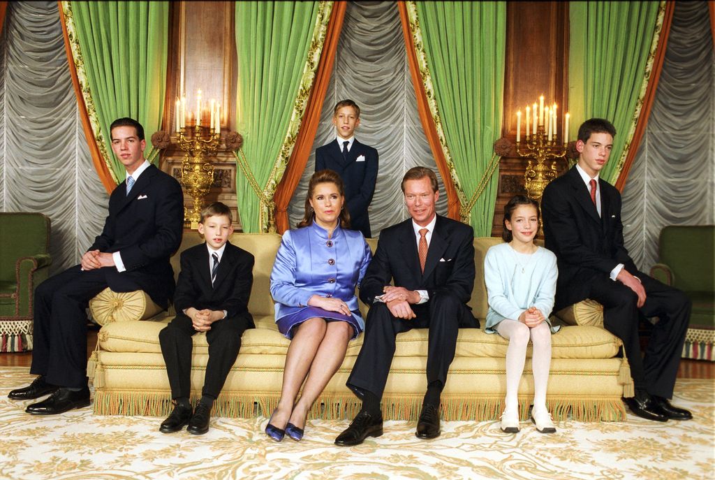 The Luxembourg royals pictured in 2000 when Henri became Grand Duke