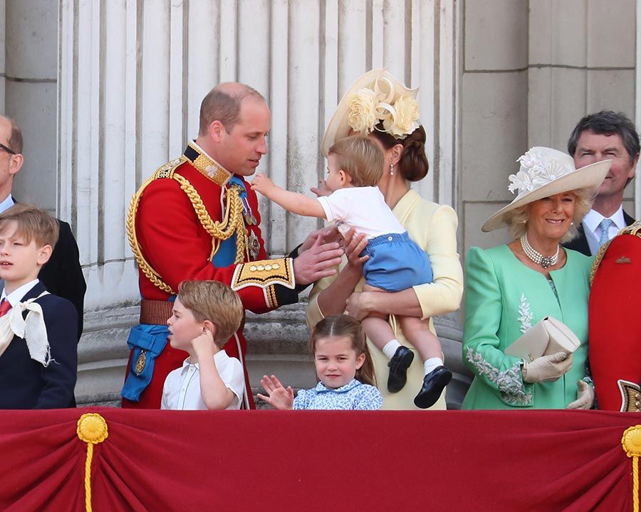 prince louis goes to dad william