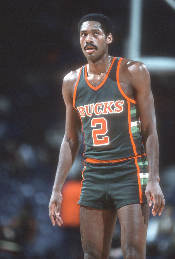 Junior Bridgeman #2 of the Milwaukee Bucks looks on against the Washington Bullets during an NBA basketball game circa 1984 at the Capital Centre in Landover, Maryland. Bridgeman played for the Bucks from 1975-84 and 1986-87.