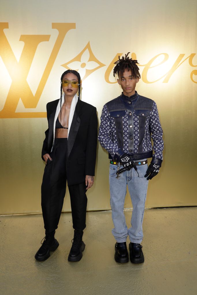 Willow Smith and Jaden Smith attend the Louis Vuitton Menswear Spring/Summer 2024 show as part of Paris Fashion Week