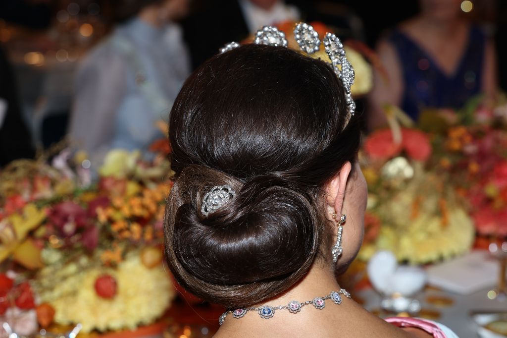Crown Princess Victoria's hair in low bun
