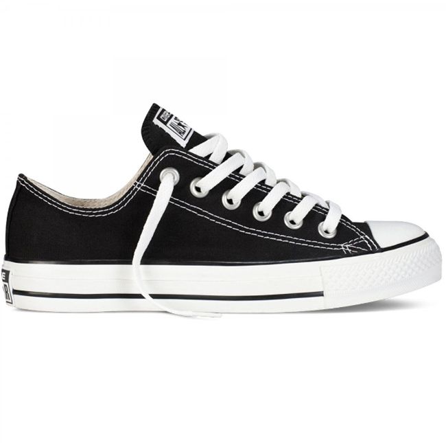 converse low top trainers black