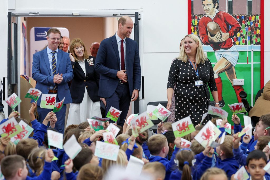 Prince William visits the Swiss Valley Community Primary School