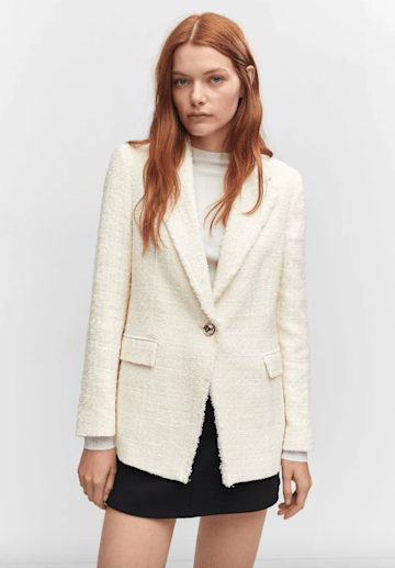 Mango boucle blazer